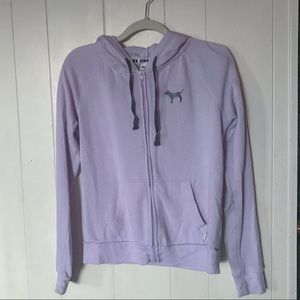 PINK lavender zip up